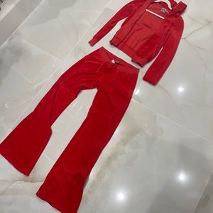(2) original Juicy Couture tracksuits.